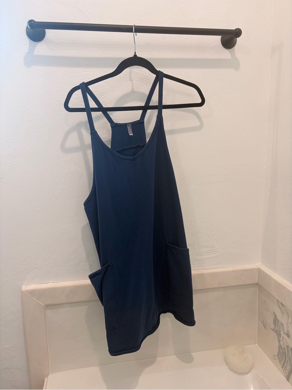 FP Movement by Free People Navy Mini Dress with Double Straps